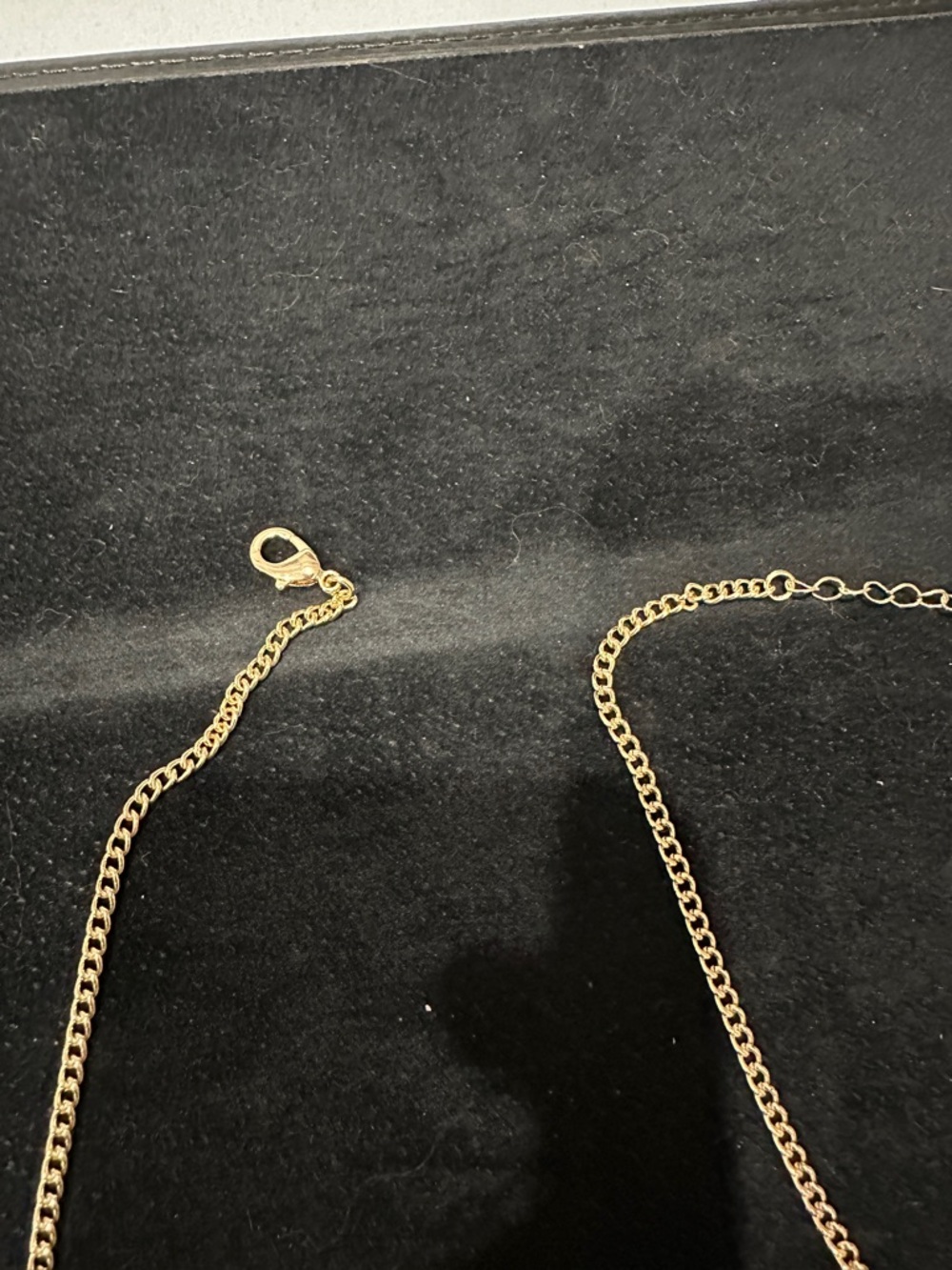 CHANEL Gold-Tone Letter Necklace with Blue, White, Black Inlays - Picture 4 of 8